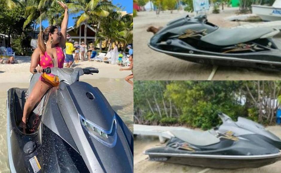 Por sus características, Marina Mercante indicó que la moto acuática encontrada en Belice es la misma que abordó Angie Peña.