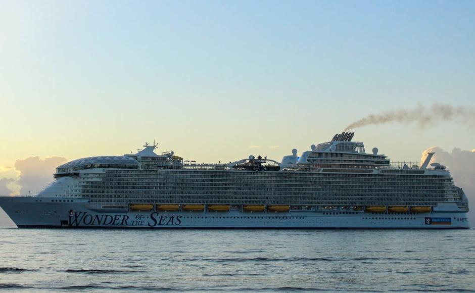 Llega a Roatán Wonder of the Seas, el crucero más grande del mundo