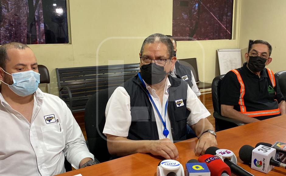 Conferencia de prensa de directivos del Consejo Hondureño de la Empresa Privada.