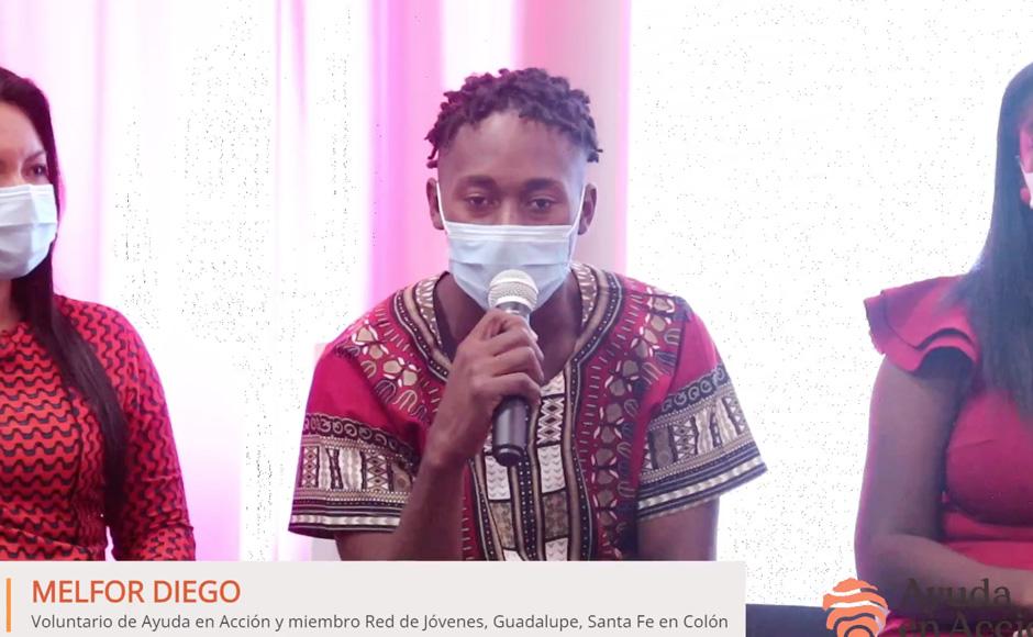 Melfor Diego, voluntario de Ayuda en Acción.