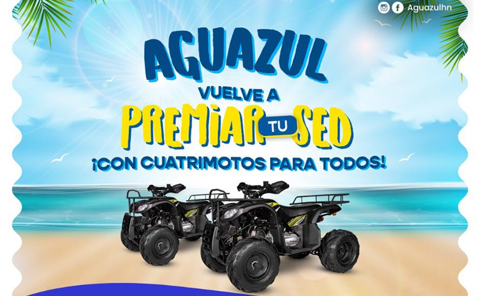 Aguazul vuelve a premiar tu sed con cuatrimotos para todos