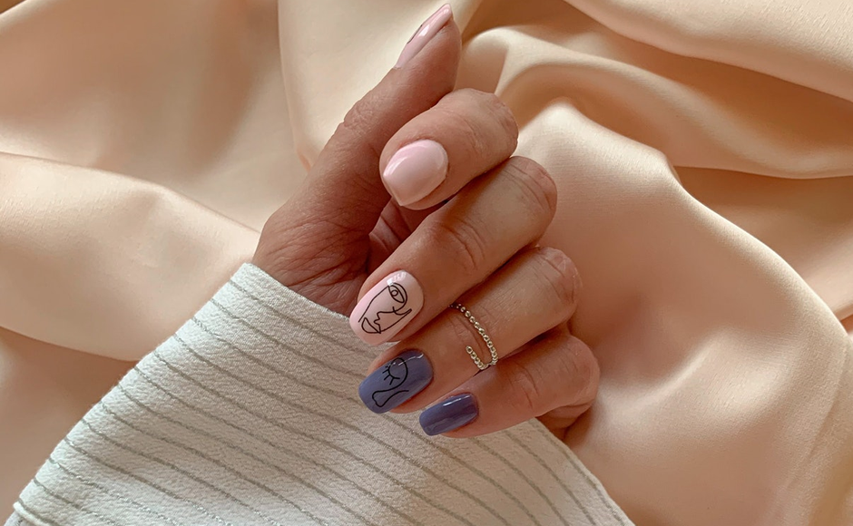 Cinco versiones de manicure francés