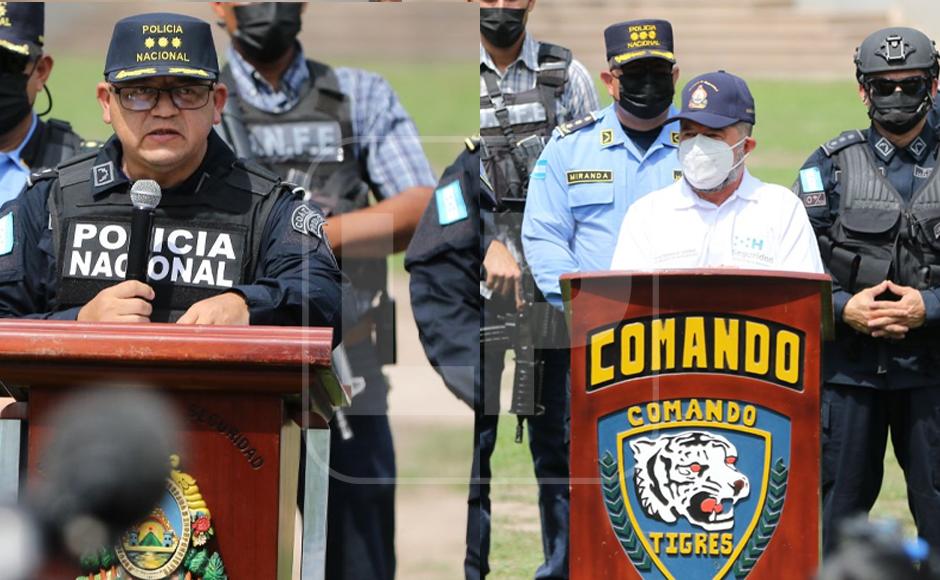 Gustavo Sánchez y Ramón Sabillón atendiendo una conferencia de prensa en Tegucigalpa.