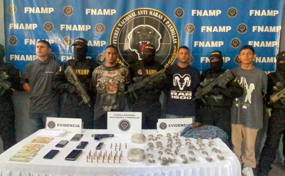 Los cuatro cayeron durante un operativo en El Progreso, Yoro.