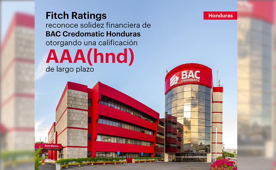 BAC Credomatic recibe la más alta clasificación de Fitch Ratings “AAA (hnd)”