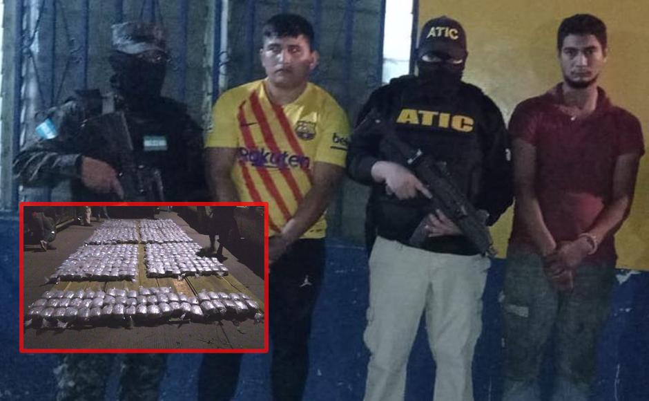 Arrestan a dos hombres con 1,304 paquetes de marihuana en Choluteca