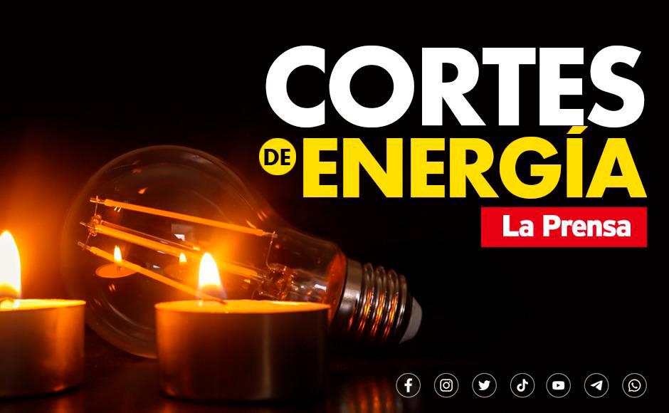 Cortes de energía este miércoles 29 de noviembre