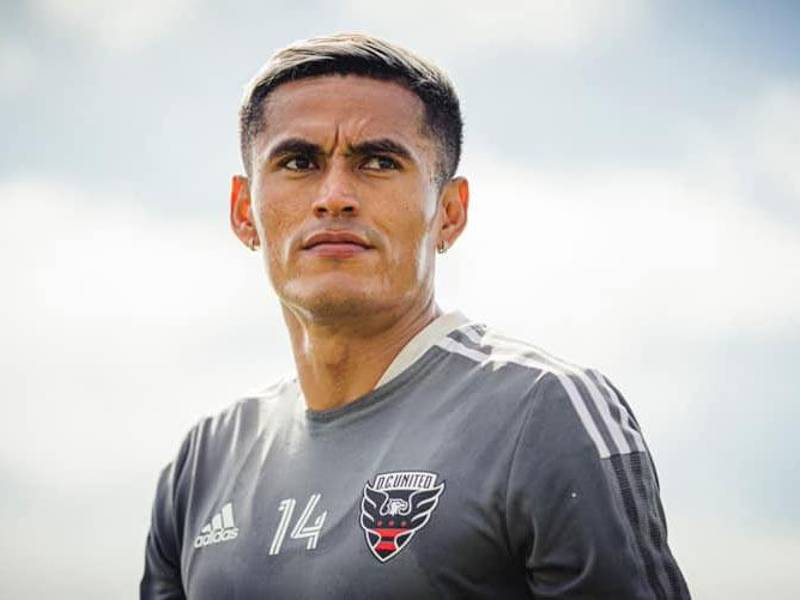 Andy Nájar se desempeña como lateral por la banda derecha del DC United.