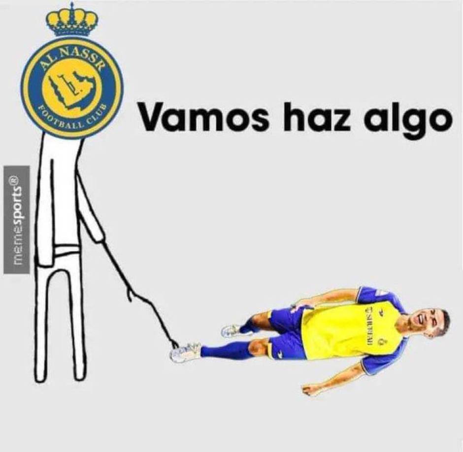 Memes destrozan a Cristiano tras nuevo fracaso con el Al Nassr