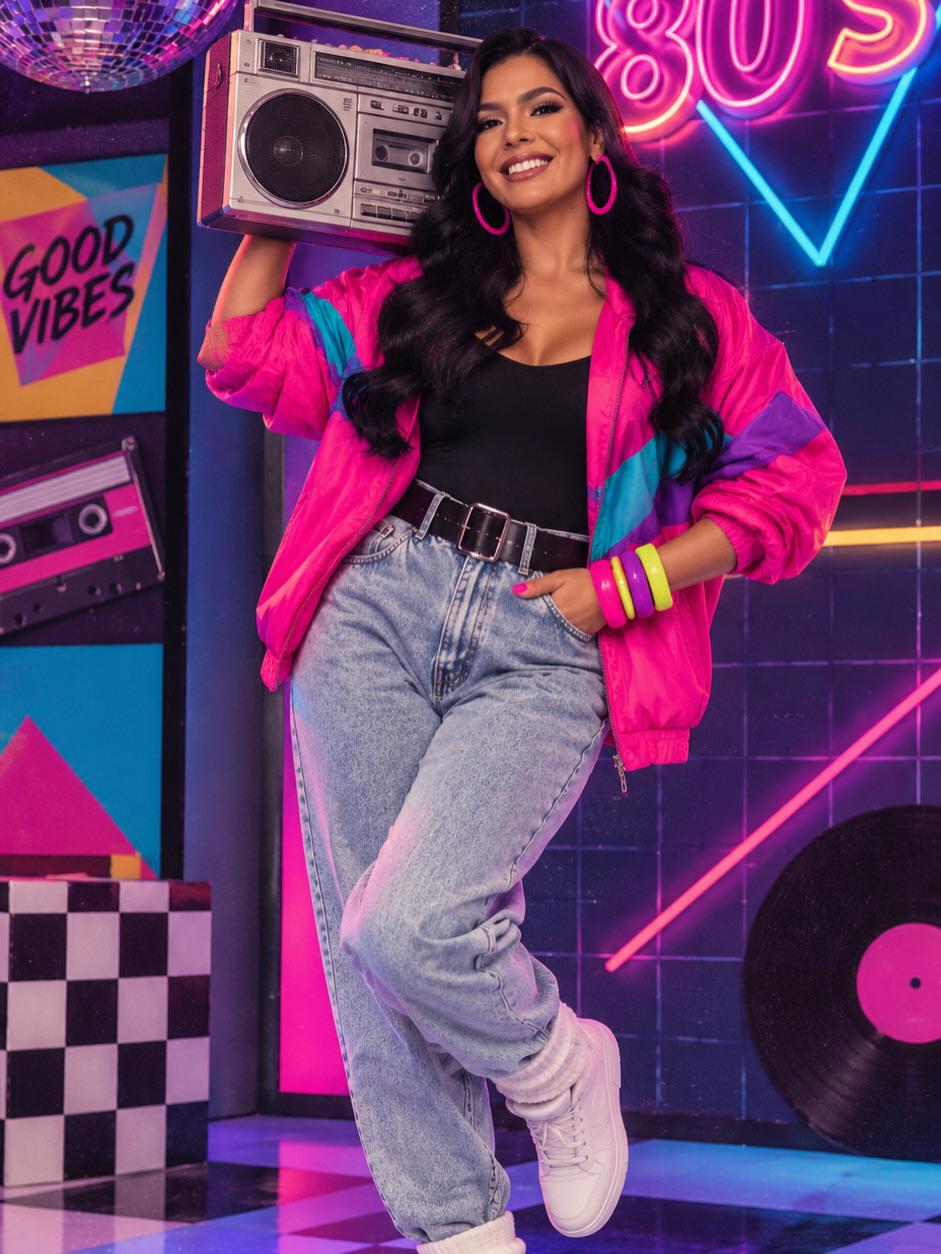 Furor por el Trend de los 80s: Los famosos que también se sumaron