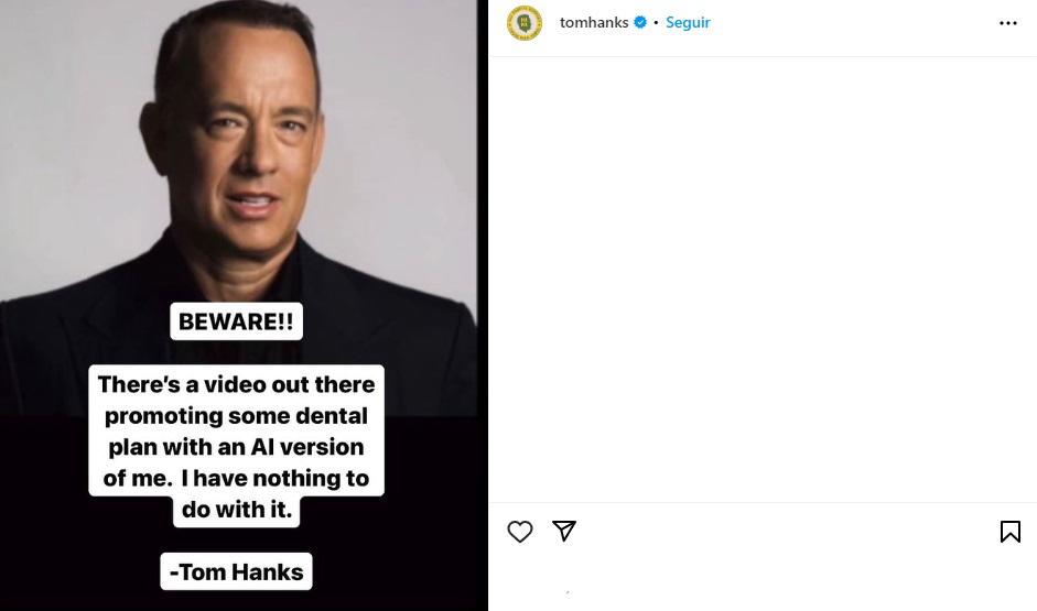 El actor ha advertido a sus fans de que se ha usado un doble digital suyo creado con inteligencia artificial sin su permiso en un anuncio de un plan dental