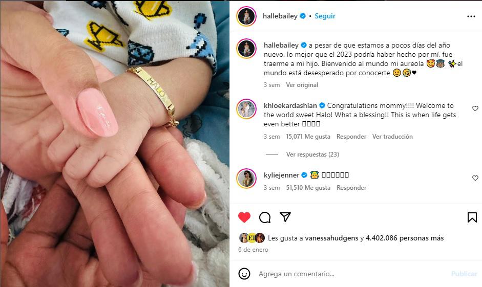 Fue a inicios del año cuando la actriz y cantante Halle Bailey anunció en redes el nacimiento de su hijo.