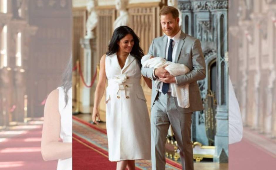 Visiblemente emocionada, la exactriz estadounidense de 37 años apareció con un sencillo vestido camisero blanco sujetado con una amplio cinturón del mismo color y altos zapatos de tacón nude en el St George's Hall del Castillo de Windsor.
