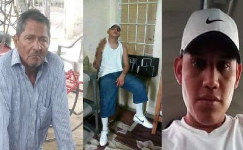 Marcio Molina, Carlos López y Junior Montes fueron identificados días después de haber aparecido sus cuerpos encostalados.