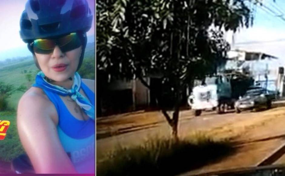VIDEO captó momento en que camión atropelló a ciclista en Comayagua