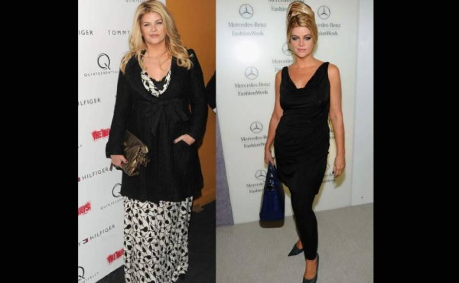 6. Kristie Alley. Siempre tuvo problemas con su peso, pero de 2008 a 2010 logró bajar casi 23 kilos gracias a la rutina de Jenny Craig.