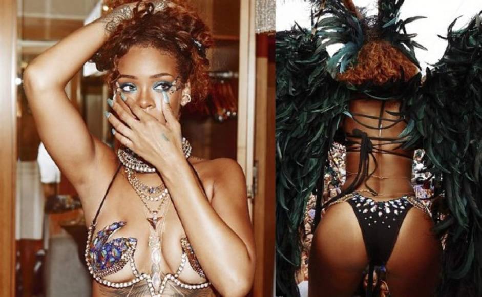 Rihanna disfrutó como nunca el carnaval de Barbados y mostró en sus redes sociales como la pasó.