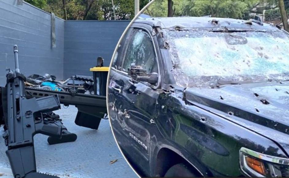 Comando armado del Cartel Jalisco acribilla camioneta del jefe de policía de Ciudad de México