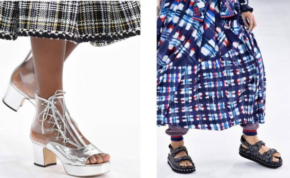 El calzado de primavera de Chanel incluye una variedad de sandalias.
