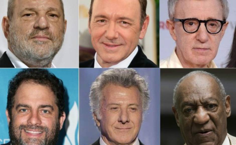 La lista de personalidades de Hollywood acusadas de agresión sexual o de violación se ha ampliado con el escándalo que envuelve al actor Kevin Spacey.