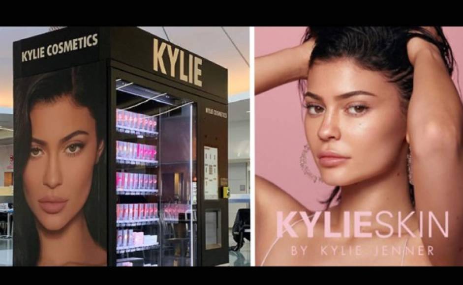 Jenner contó a Forbes en 2018 que invirtió 250.000 dólares de dinero que ganó como modelo en 2015 para pagar a una empresa externa para fabricar los primeros 15.000 kits labiales, cuyo éxito rotundo desembocó en su compañía de cosméticos Kylie Cosmetics.<br/>