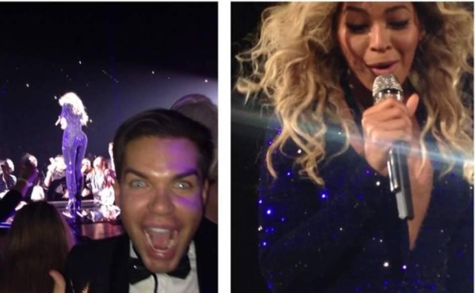 El Ken humano en el concierto de Beyoncé en Las Vegas.