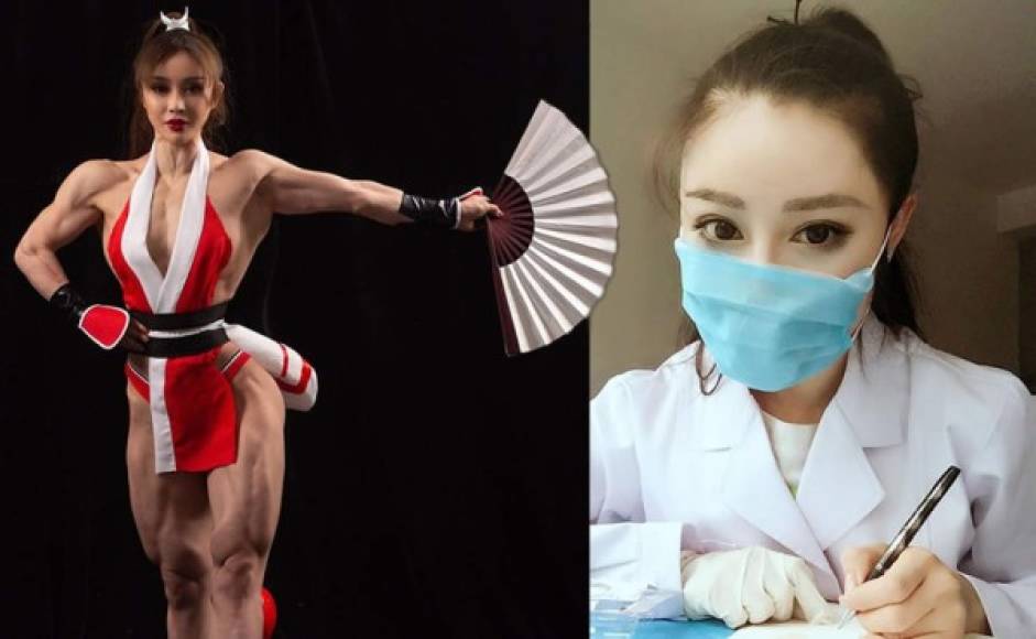 La china Yuan Herong ha causado sensación por su versatilidad, no solo es una dedicada doctora, también atleta del fisicoculturismo y en sus ratos libres una linda cosplay.<br/>