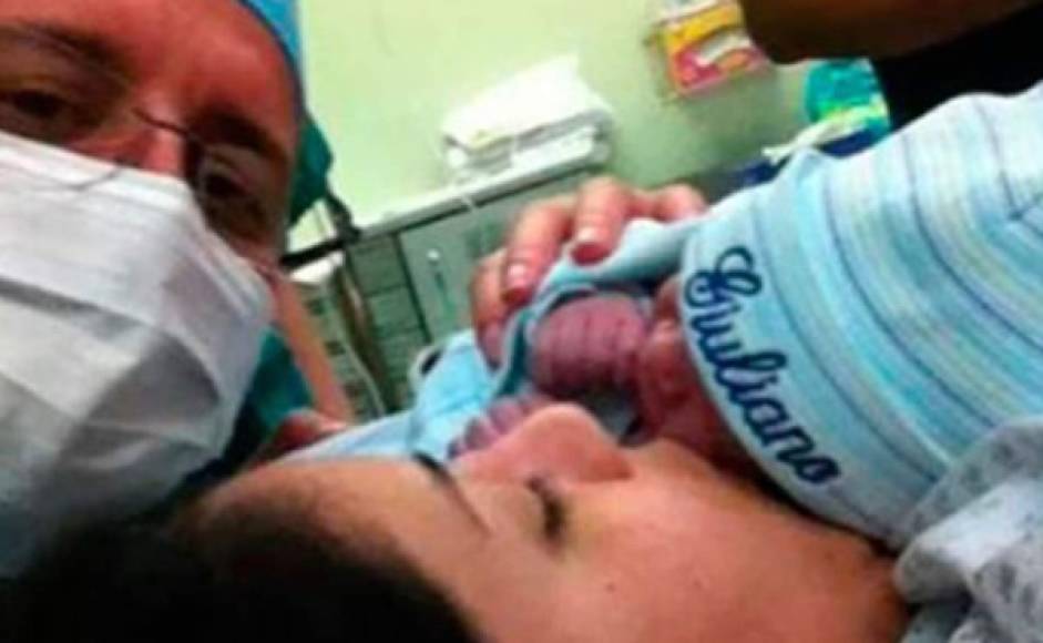 Mario Zelaya en Natalia Ciuffardi procrearon un hijo.
