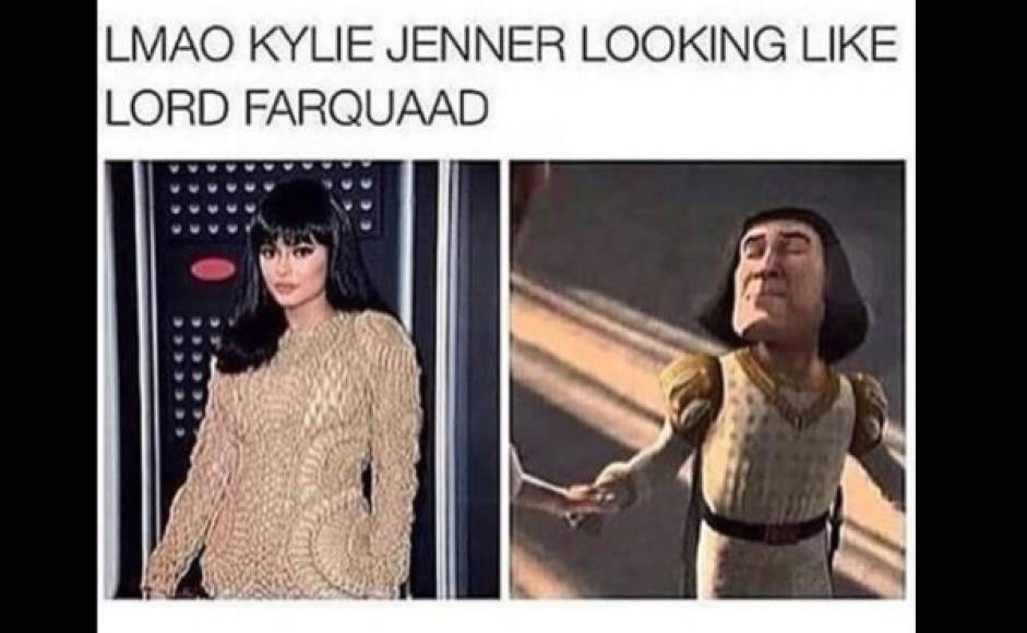 Pobrecita Kylie Jenner fue comparada con lord Farquaad de Sherk.