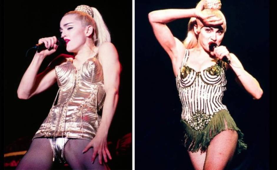 A inicios de los 90's Madonna ya lucía un estilo más musculoso, se cambió de color el cabellos varias veces.