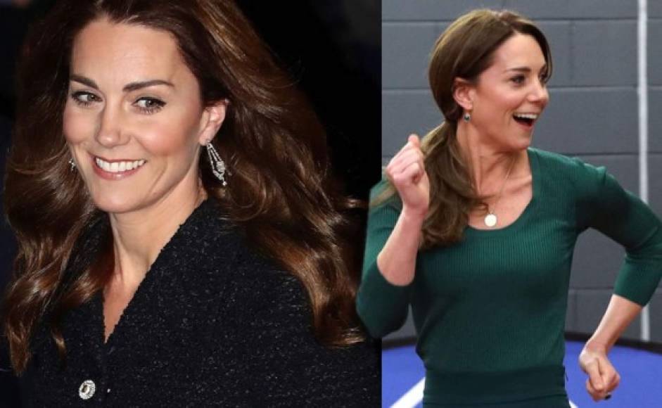 La noche del martes Kate Middleton se vistió de gala para una cita en el teatro con el príncipe William, al siguiente día, la madre de tres se cambiaba los tacones por unos tenis para demostrar su lado atlético.<br/>