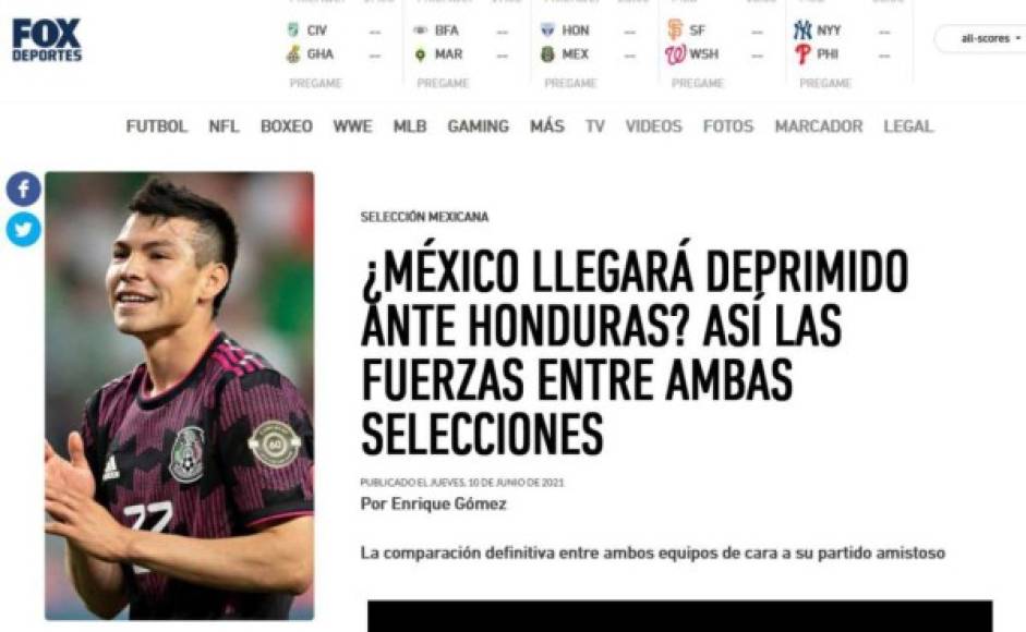 Fox Deportes de México.