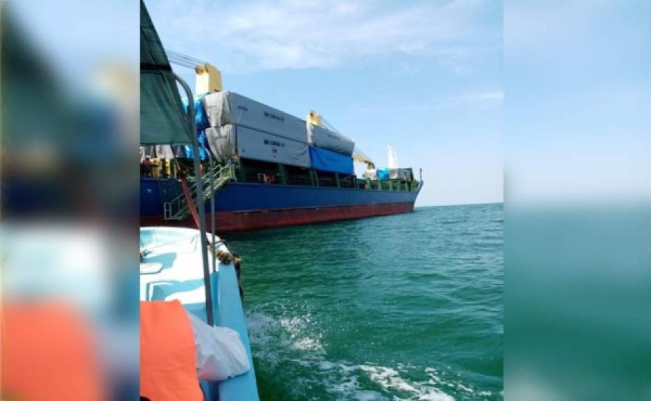 La embarcación llega al país tres meses después del barco que trajo los primeros dos hospitales móviles, el de San Pedro Sula y Tegucigalpa.