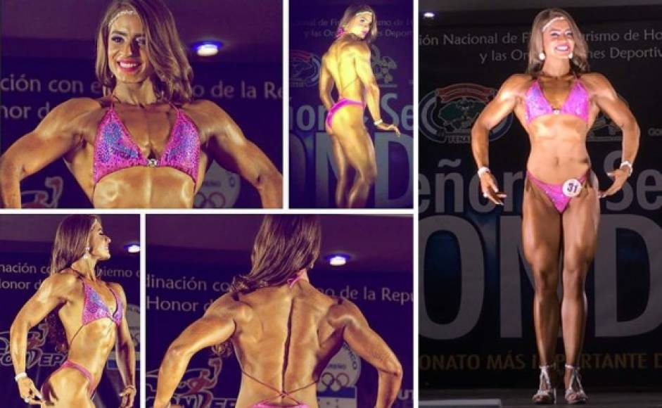 La hondureña quedó SubCampeona en la categoria Body Fitness + 1.63 mts en el<br/>Campeonato Centroamericano Femenino y Men's Physique 2015 en San José, Costa Rica.