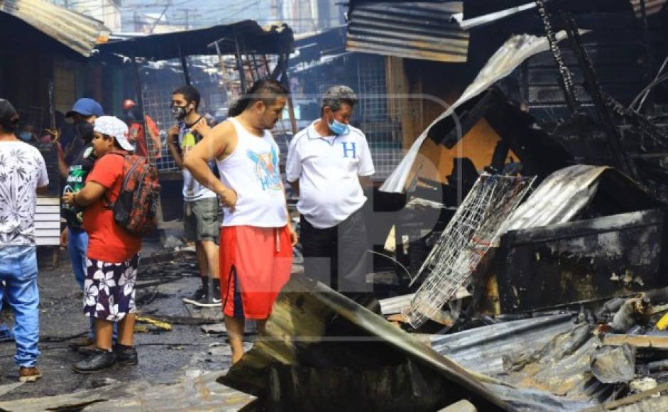 El incendio se registró exactamente en la 2 avenida, entre la 6 y 7 calle del barrio Concepción.