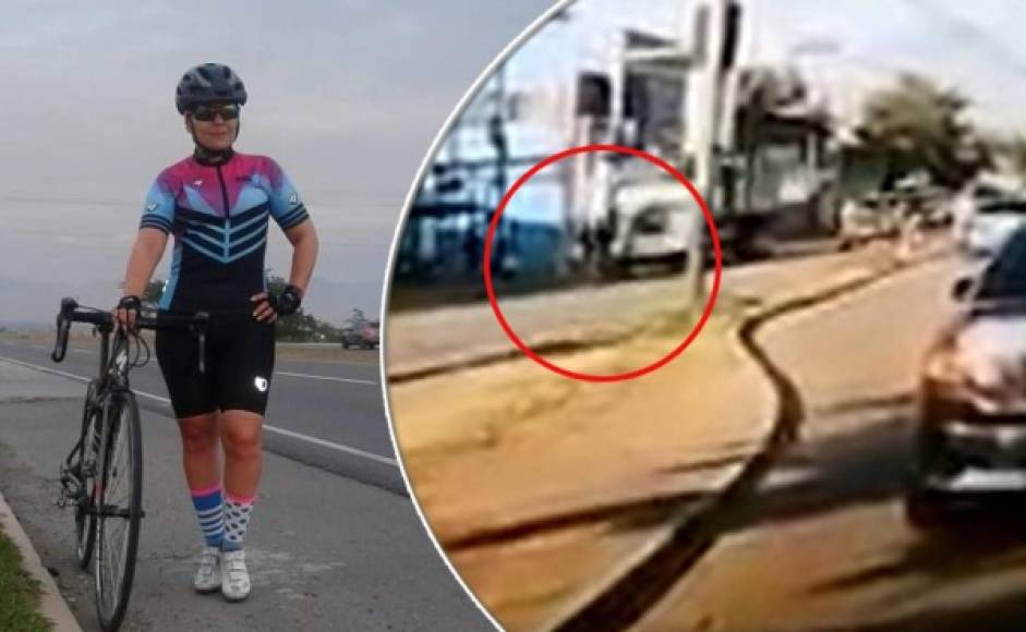 VIDEO captó momento en que camión atropelló a ciclista en Comayagua
