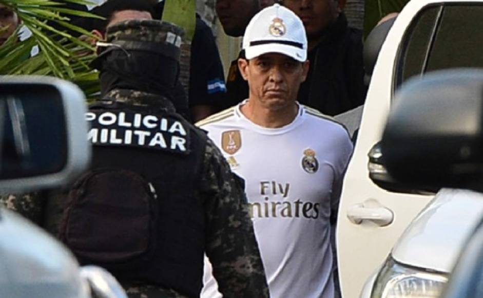 El comisionado general de la Policía Nacional, Leonel Luciano Sauceda Guifarro, fue detenido la mañana de este martes por elementos de la Agencia Técnica de Investigación Criminal (Atic) y Policía Militar. Foto: AFP