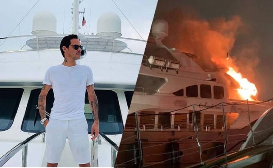 El yate de Marc Anthony, el 'Andiamo', fue devorado por un incendio este miércoles en la noche.<br/><br/>Así era era la lujosa embarcación de 120 pies, valorada en más de $7 millones, antes que el fuego arrasara con ella.<br/>