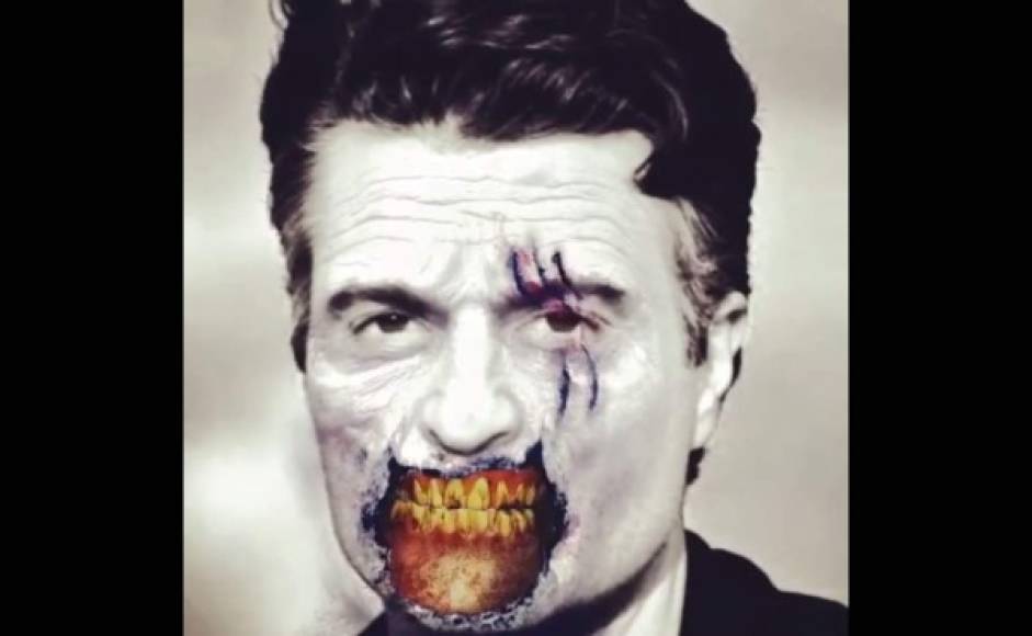 Jaime Camil: 'Halloween', escribió el actor mexicano al convertirse en zombie.