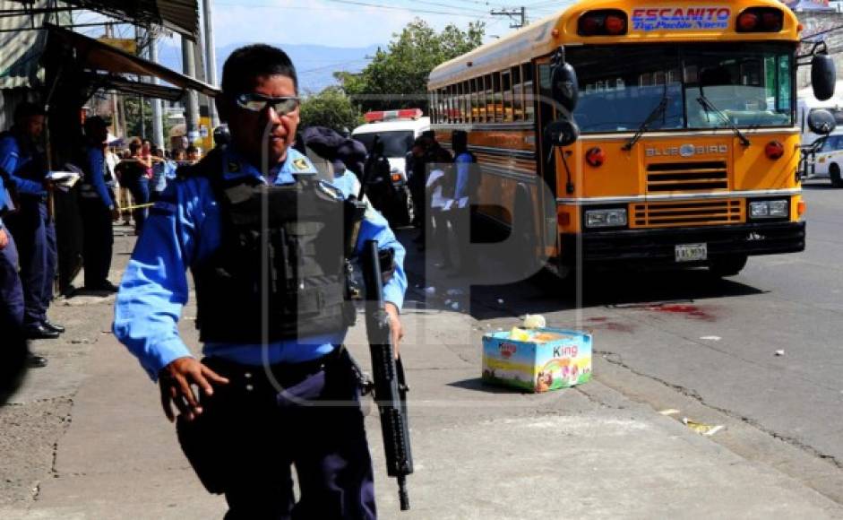 Este martes fue asesinado en Tegucigalpa Onán Sandres Figueroa, un conductor de bus del transporte público interurbano.