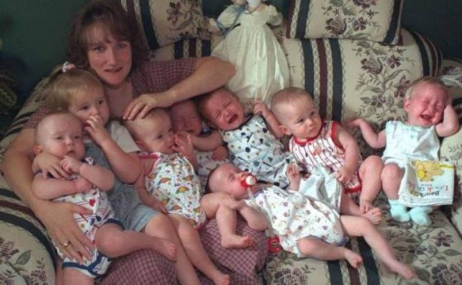 Kenny, Kelsey, Natalie, Brandon, Alexis, Nathan y Joel son los primeros septillizos que nacieron y sobrevivivieron en el mundo.