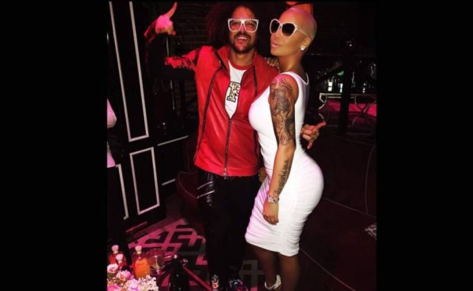 Amber Rose con RedFoo.