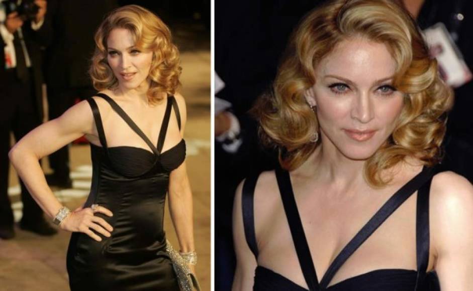 Para la fiesta que organizó la revista Vanity Fair tras la ceremonia de los Oscar de 2007, Madonna conquistó con un look muy sensual y sesentero, con ondas al agua.