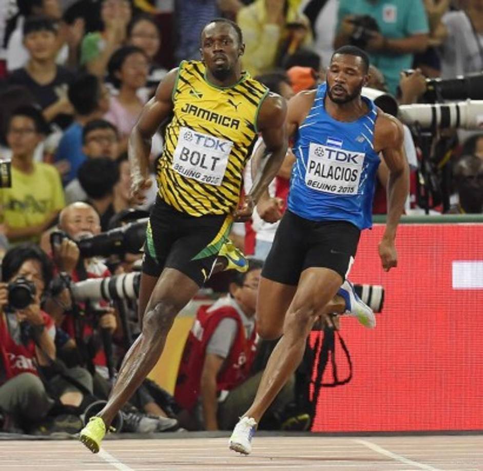 El velocista Rolando Palacios ha compartido con el número uno del atletismo, Usain Bolt.