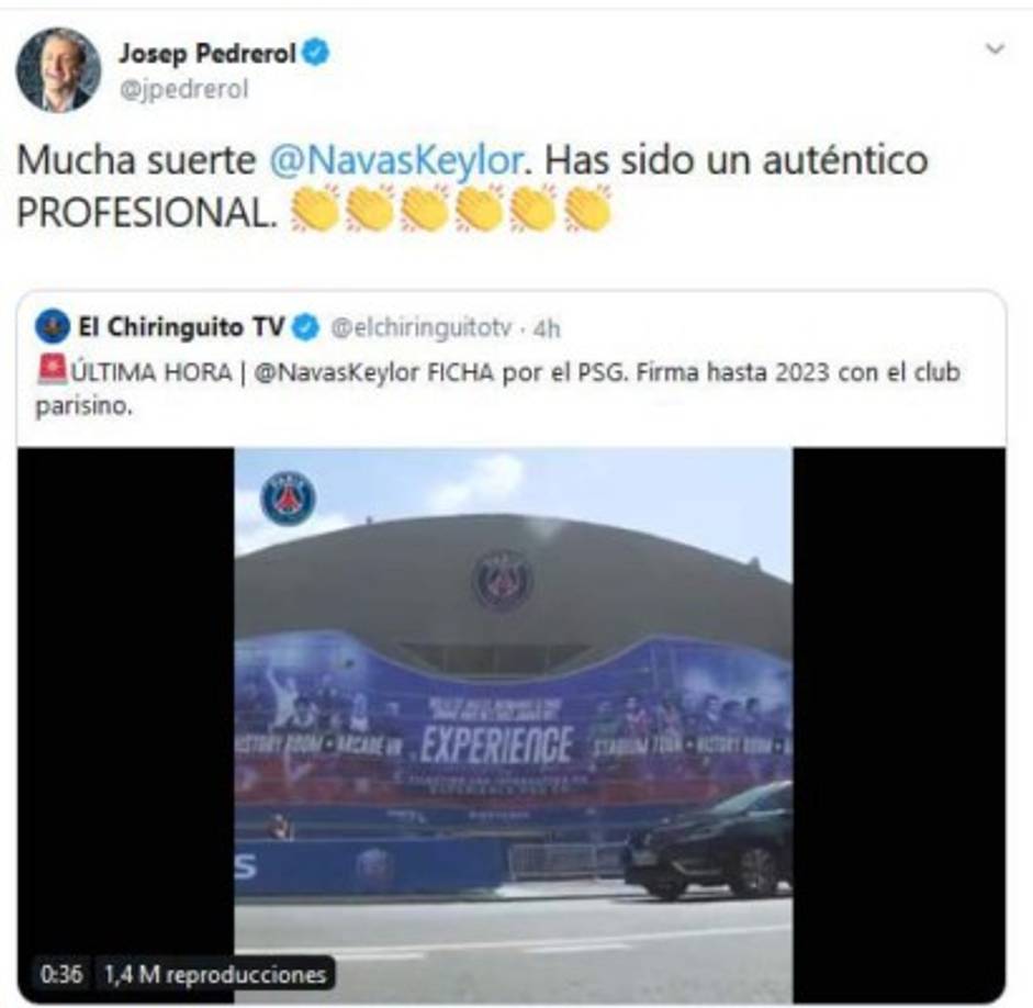 El periodista Josep Pedrerol de El Chiringuito también se pronunció sobre Keylor Navas.