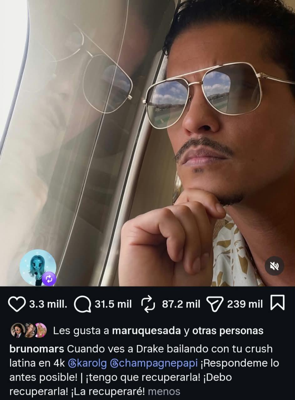 Bruno Mars estrena Dance With Me con Karol G