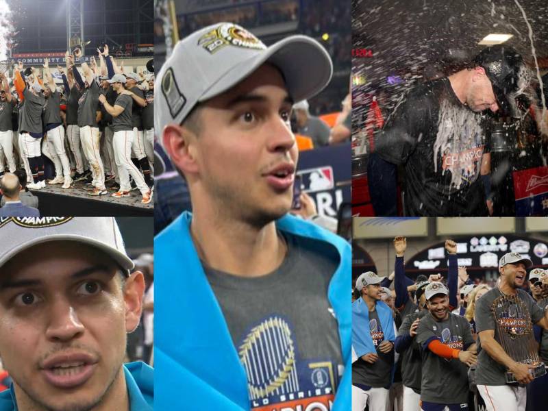 ¡Momento históricos! Mauricio Dubón se convirtió en el primer hondureño en conquistar una Serie Mundial y lo hizo formando parte de los Astros de Houston.
