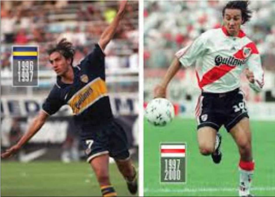 Sebastián Rambert - El exdelantero argentino jugó en Boca Juniors de 1996 a 1997, en ese año se marchó a River Plate.