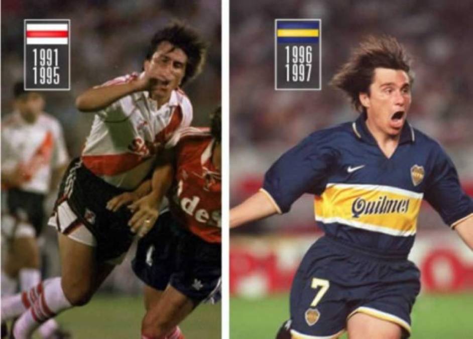 Julio Toresani - El exdelantero argentino jugó en River Plate en 1991 y llegó a Boca Juniors en 1996.
