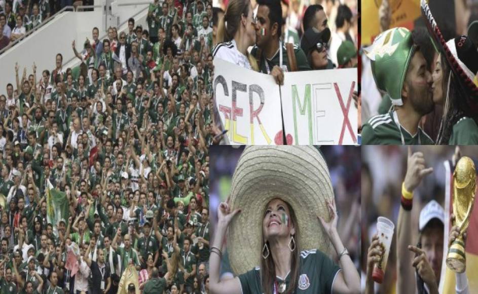 El triunfo de México ante Alemania es una de las sorpresas del Mundial de Rusia. El ambiente fue espectacular en las graderías. Mira las mejores fotos.